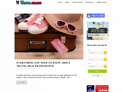 thetravelninjas.com snapshot