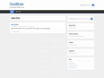 fossilbrain.com snapshot
