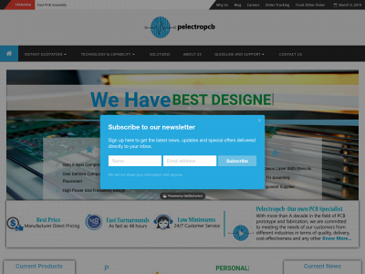 pelectropcb.com snapshot