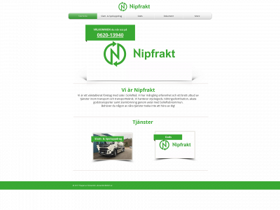 nipfrakt.se snapshot