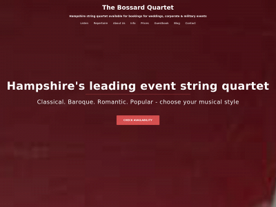 thebossardquartet.co.uk snapshot