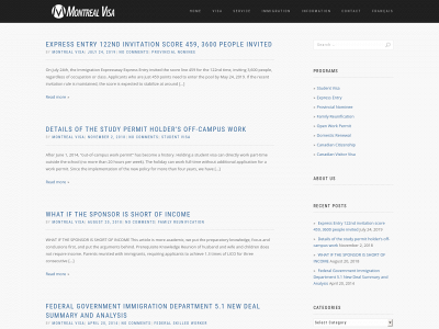montrealvisa.com snapshot