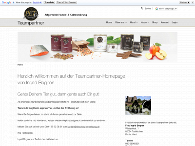 tierschutz-ernaehrung.de snapshot