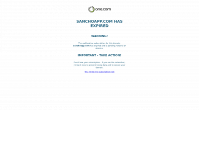 sanchoapp.com snapshot