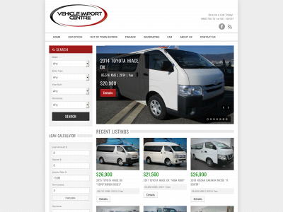 vehicleimportcentre.co.nz snapshot