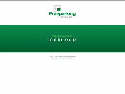 binhire.co.nz snapshot