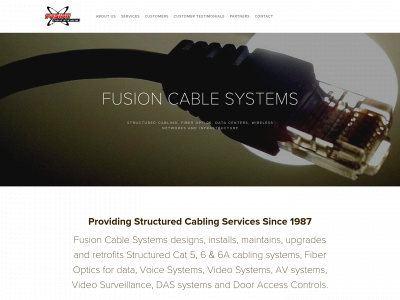 fusioncablesystems.com snapshot