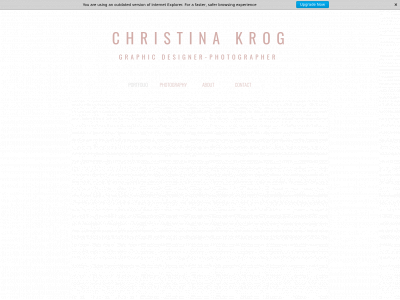 christinakrog.com snapshot