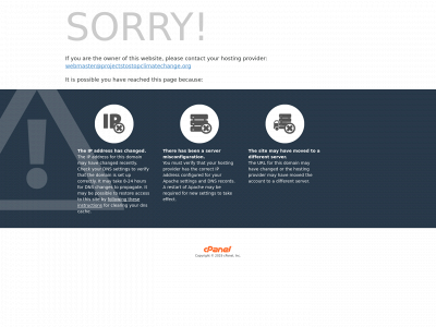 projectstostopclimatechange.org snapshot