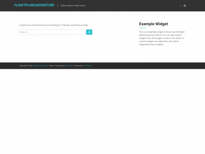 flightplan2adventure.com snapshot