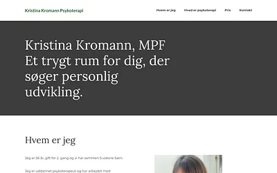 kristinakromann.dk snapshot