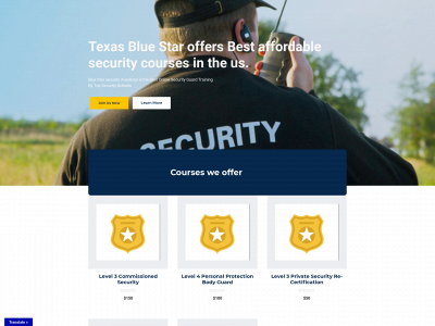 bluestarsecurity.org snapshot