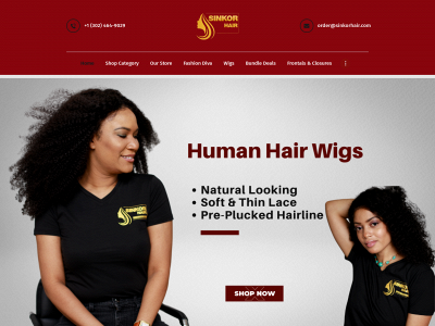 sinkorhair.com snapshot