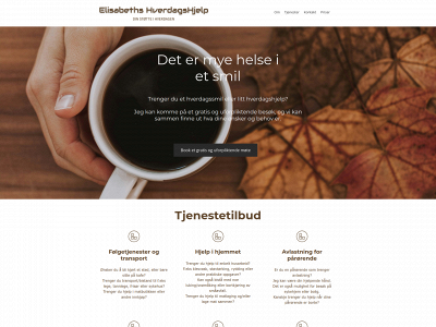 elisabethshverdagshjelp.no snapshot