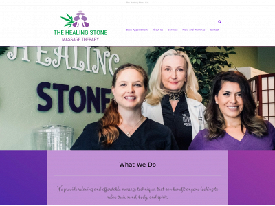 thehealingstonemassage.com snapshot