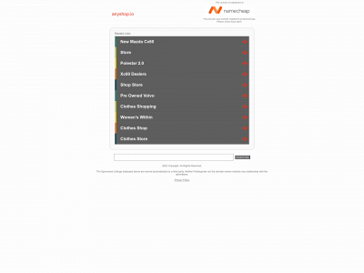 anyshop.io snapshot