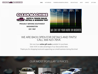 www.cleanmachinelongview.com snapshot