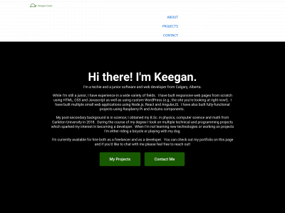 keeganosler.com snapshot