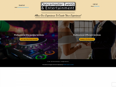 dancemasterdjs.com snapshot