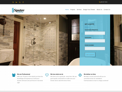 signatureglassinc.com snapshot