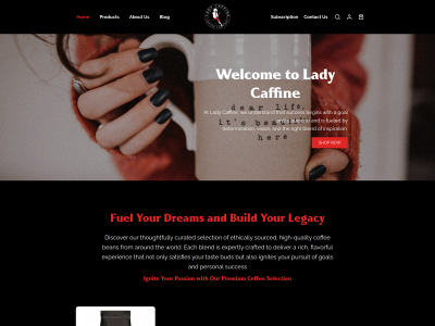 ladycaffine.com snapshot