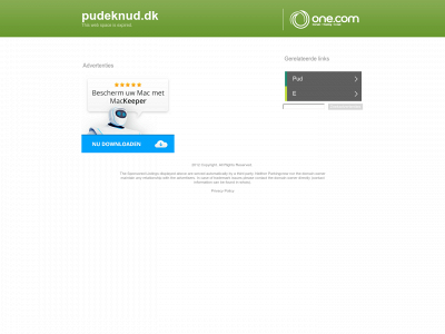 pudeknud.dk snapshot