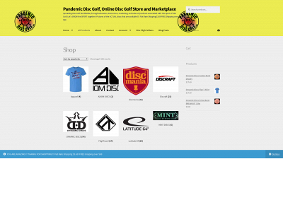 pandemicdiscgolf.com snapshot