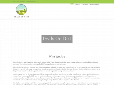 dealsondirt.com snapshot