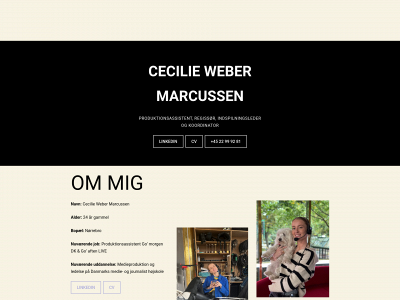 cecilieweber.dk snapshot