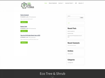 ecotreeandshrub.com snapshot