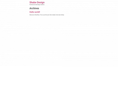shabedesign.co.uk snapshot