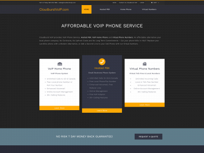 cloudburstvoip.com snapshot