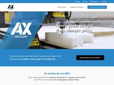 ax-decoupe.com snapshot