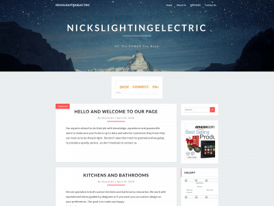 nickslightingelectric.com snapshot