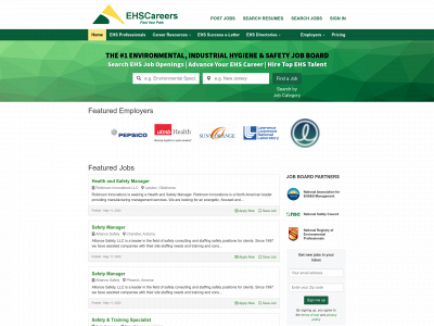 ehscareers.com snapshot