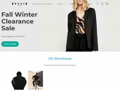 bozairclothing.com snapshot