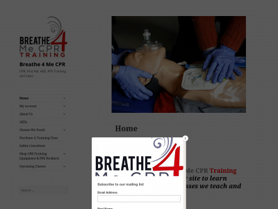 breathe4mecpr.com snapshot