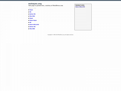 mshayes.org snapshot