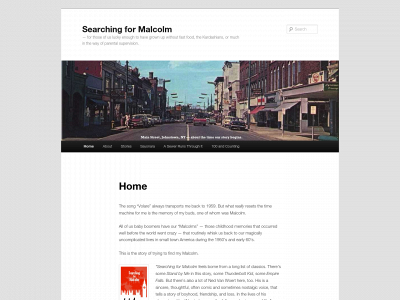searchingformalcolm.com snapshot