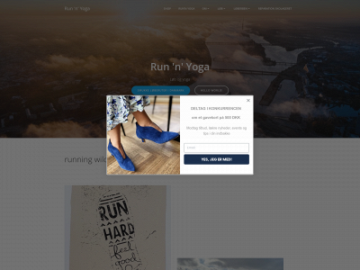 runandyoga.dk snapshot