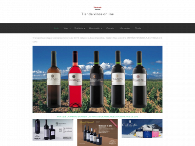 tiendavinosonline.com snapshot