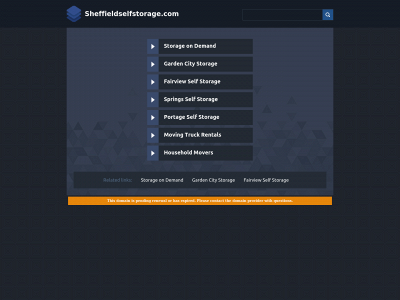 sheffieldselfstorage.com snapshot