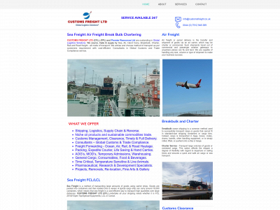 customsfreight.co.uk snapshot