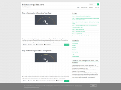 fishmasterguides.com snapshot