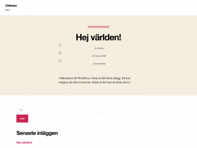 chirano.se snapshot