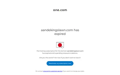 aandekingslawn.com snapshot
