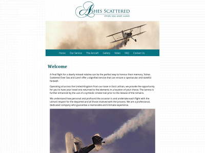 ashes-scattered.co.uk snapshot