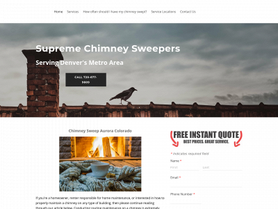 www.aurorachimneysweep.com snapshot
