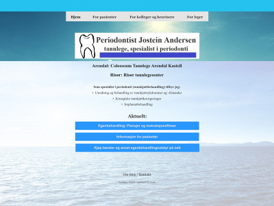 periodontistandersen.no snapshot