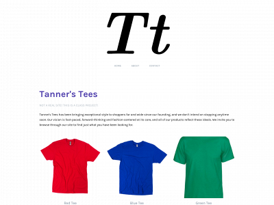 tannertees.weebly.com snapshot